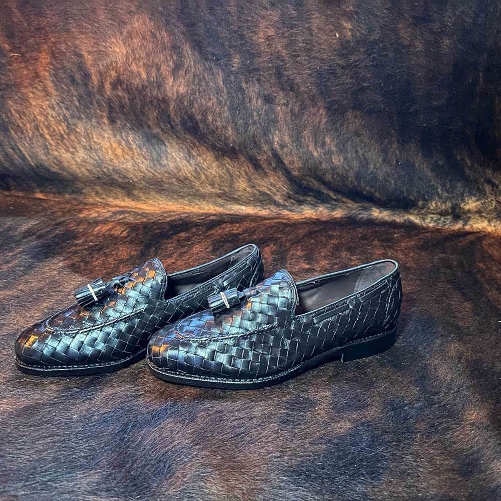 New ALLEN EDMONDS Palm Beach  Black Leather Loafers 8.5 D - Picture 2 of 5